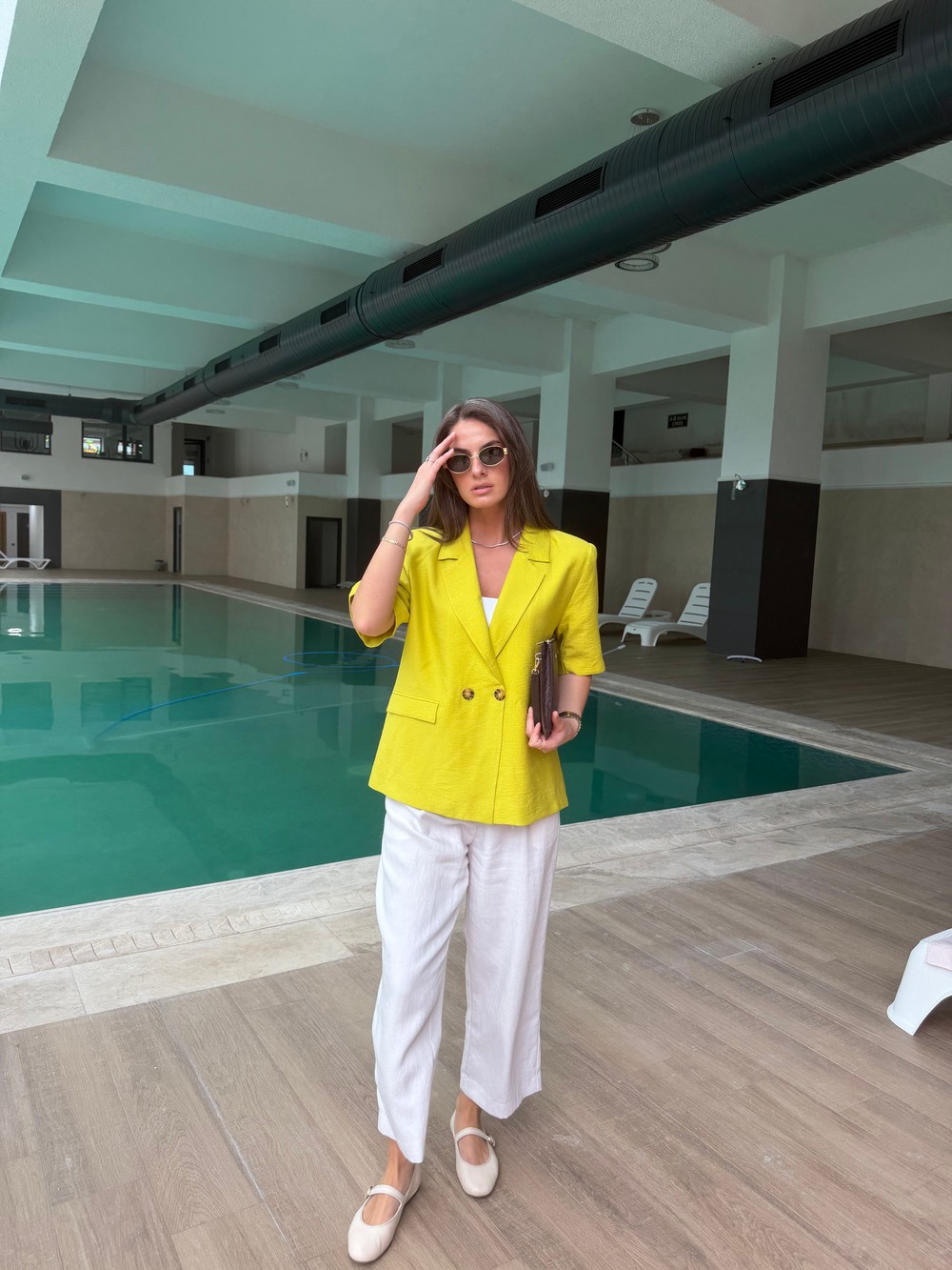QULOVEYeni GelenlerOliv 2 Düğmeli Kısakol Ceket