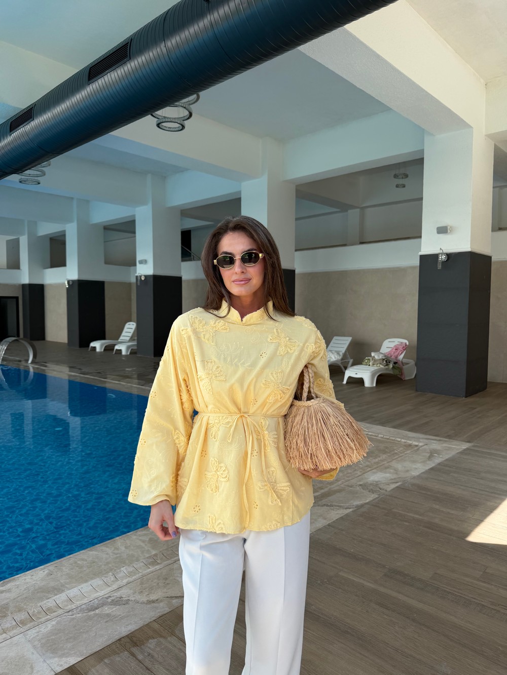 QULOVEYENİ GELENLERSarı Brade Bluz