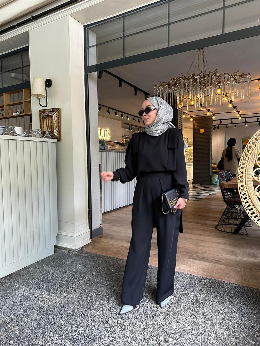 Rose Tek Üst Tunik Siyah 