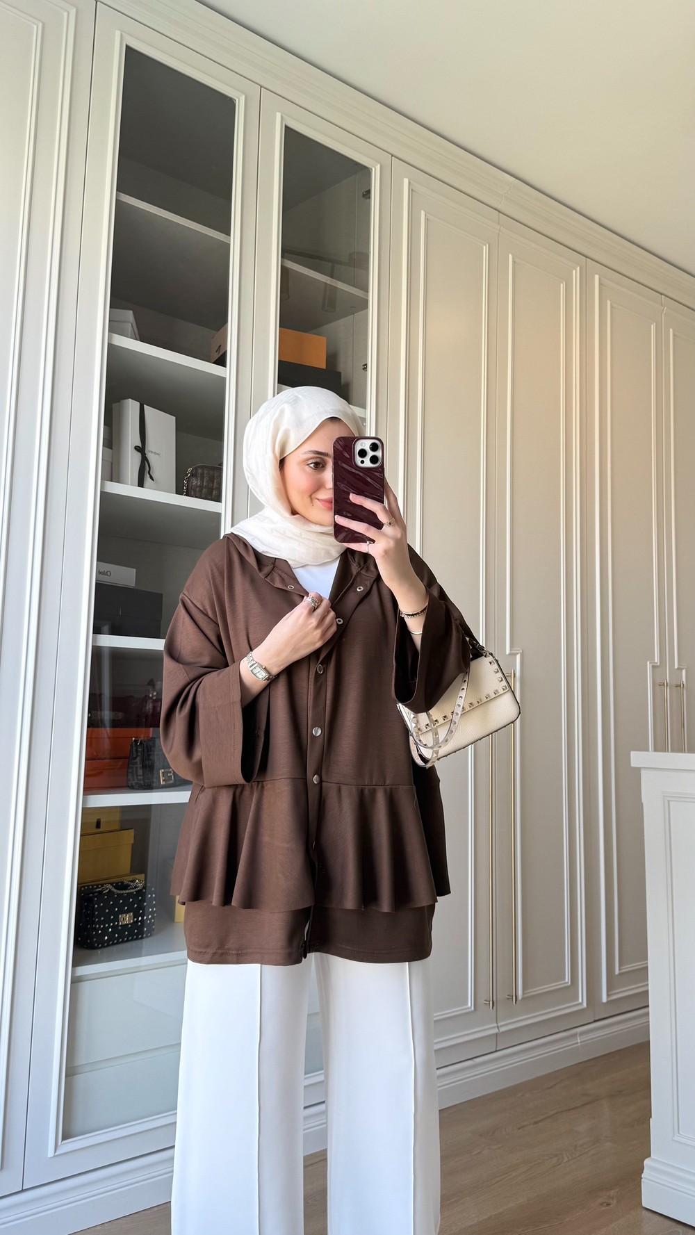 Çıtçıtlı Oysh Hırka Acı Kahve