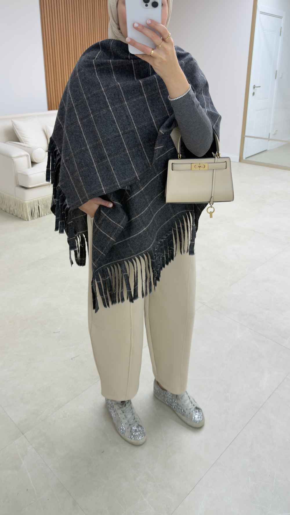 Oversize Skuba Pantolon Taş