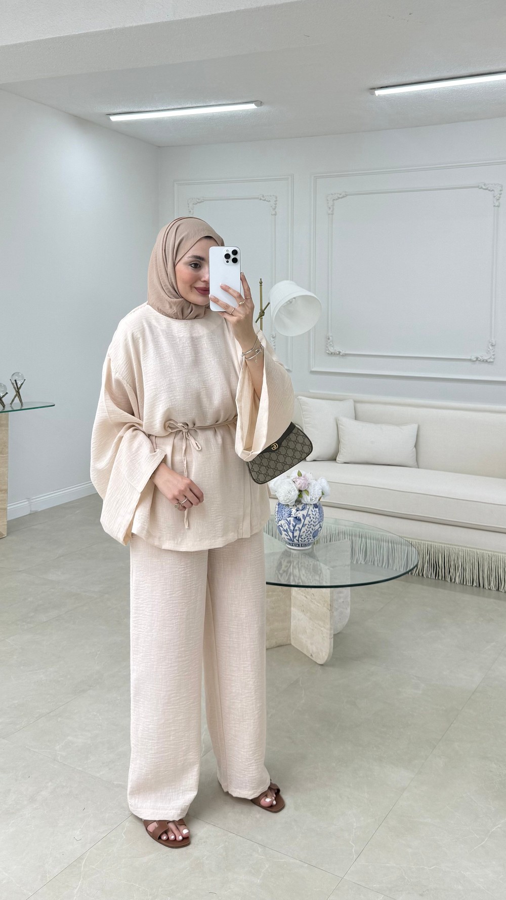 Zoe Keten Pantolon Natural 