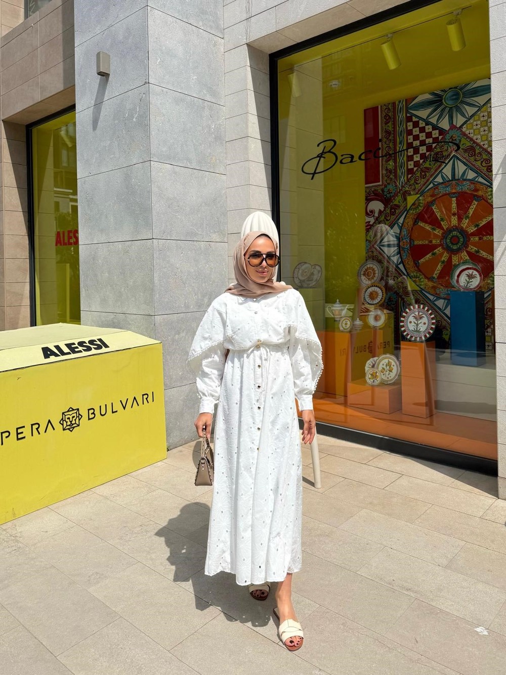 HR-0556H&R ButikTB - Biblos Fisto Elbise Beyaz