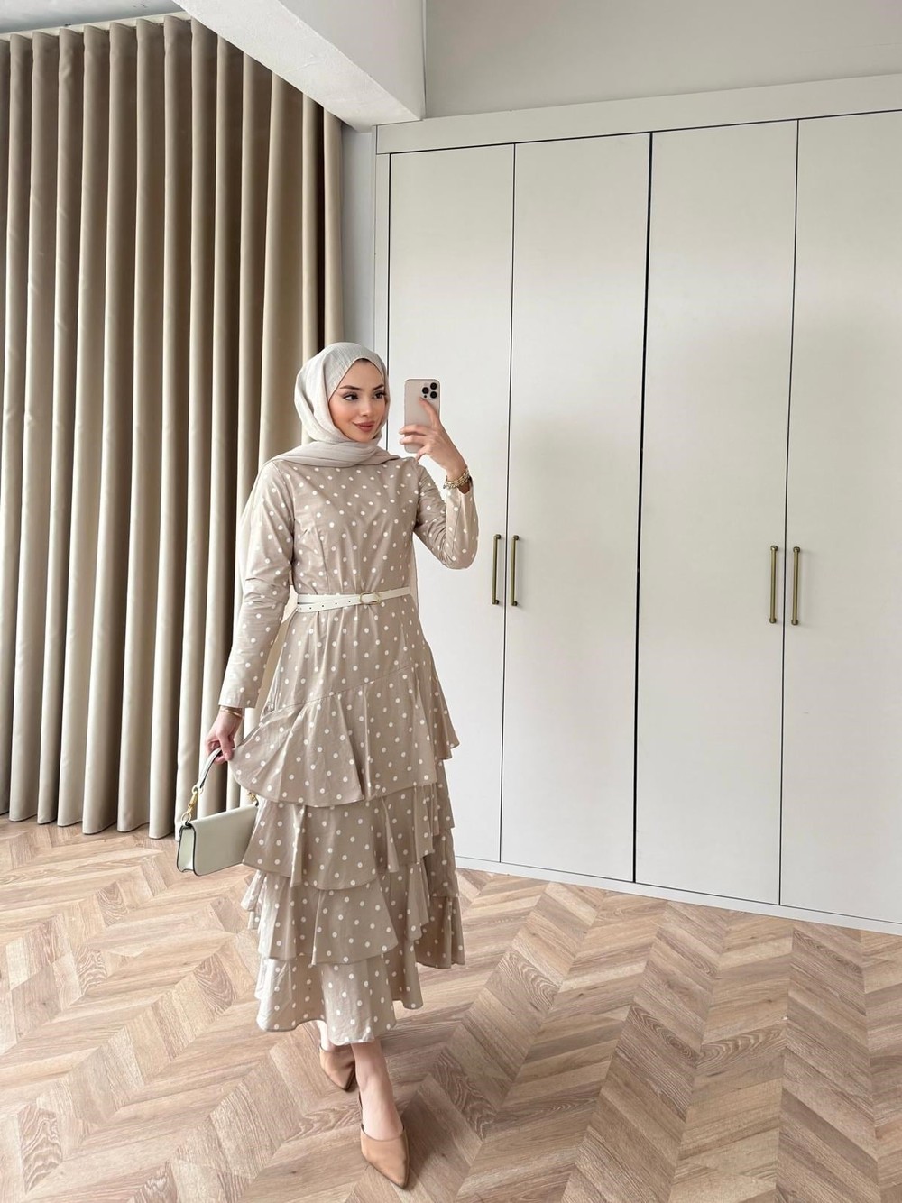 HR-0068H&R ButikTB-Şöbiyet Ponpon Elbise Vizon