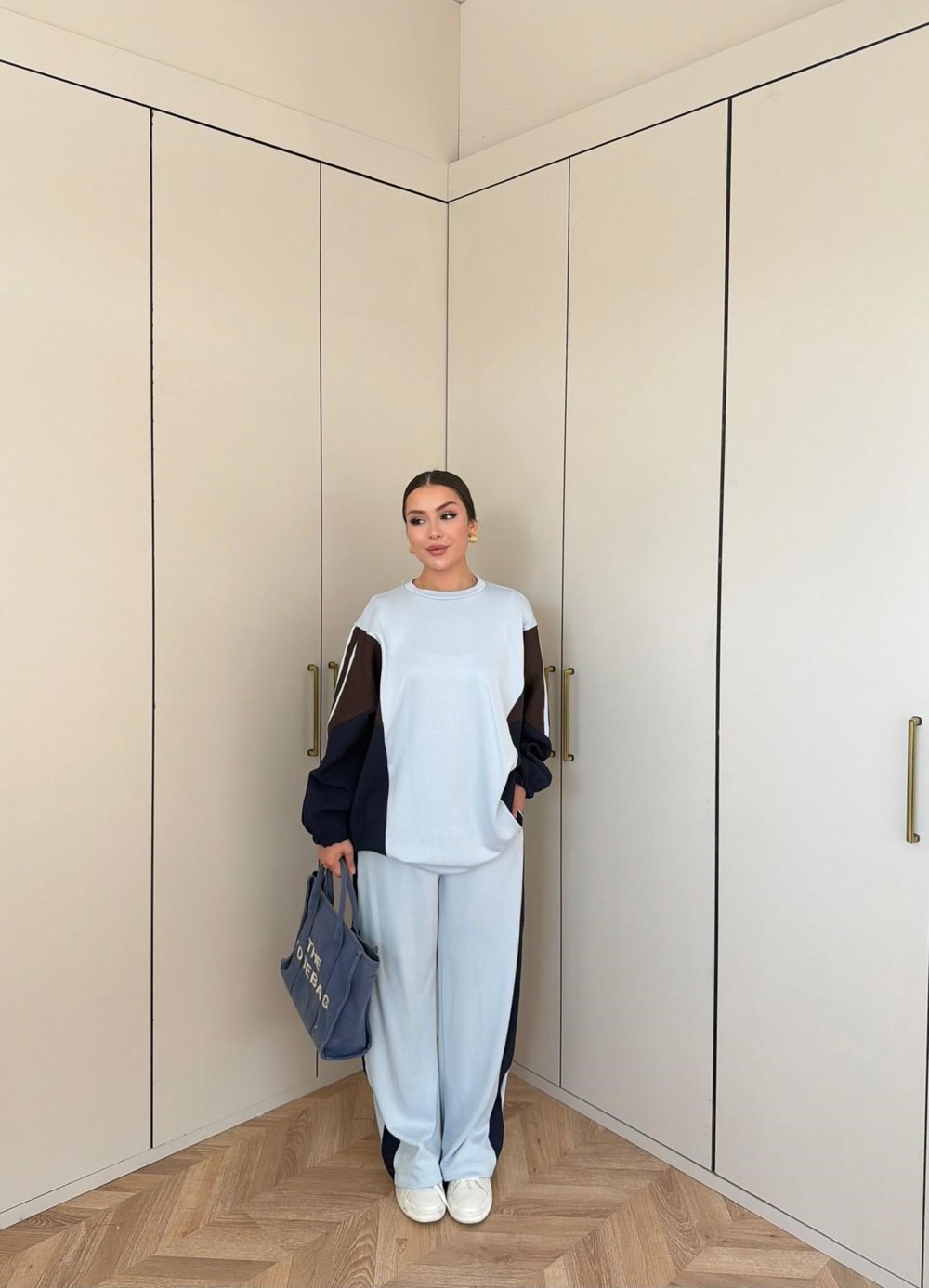 HR-2724H&R ButikPls- Yase Eşofman Takımı Bebe Mavi