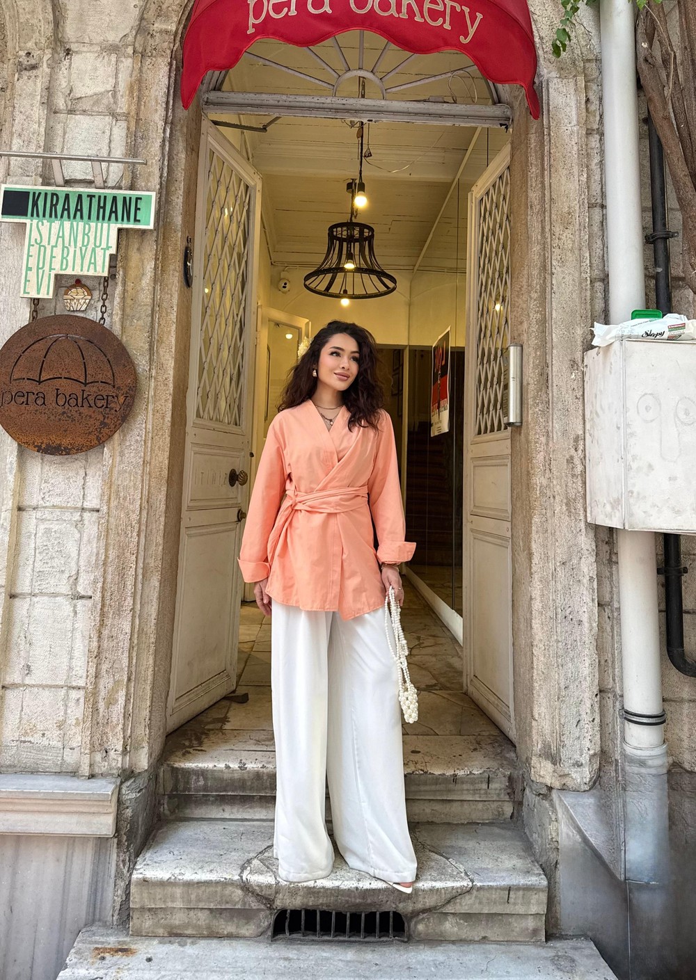 GMLK-436H&R ButikSoi Çapraz Gömlek Yavruağzı