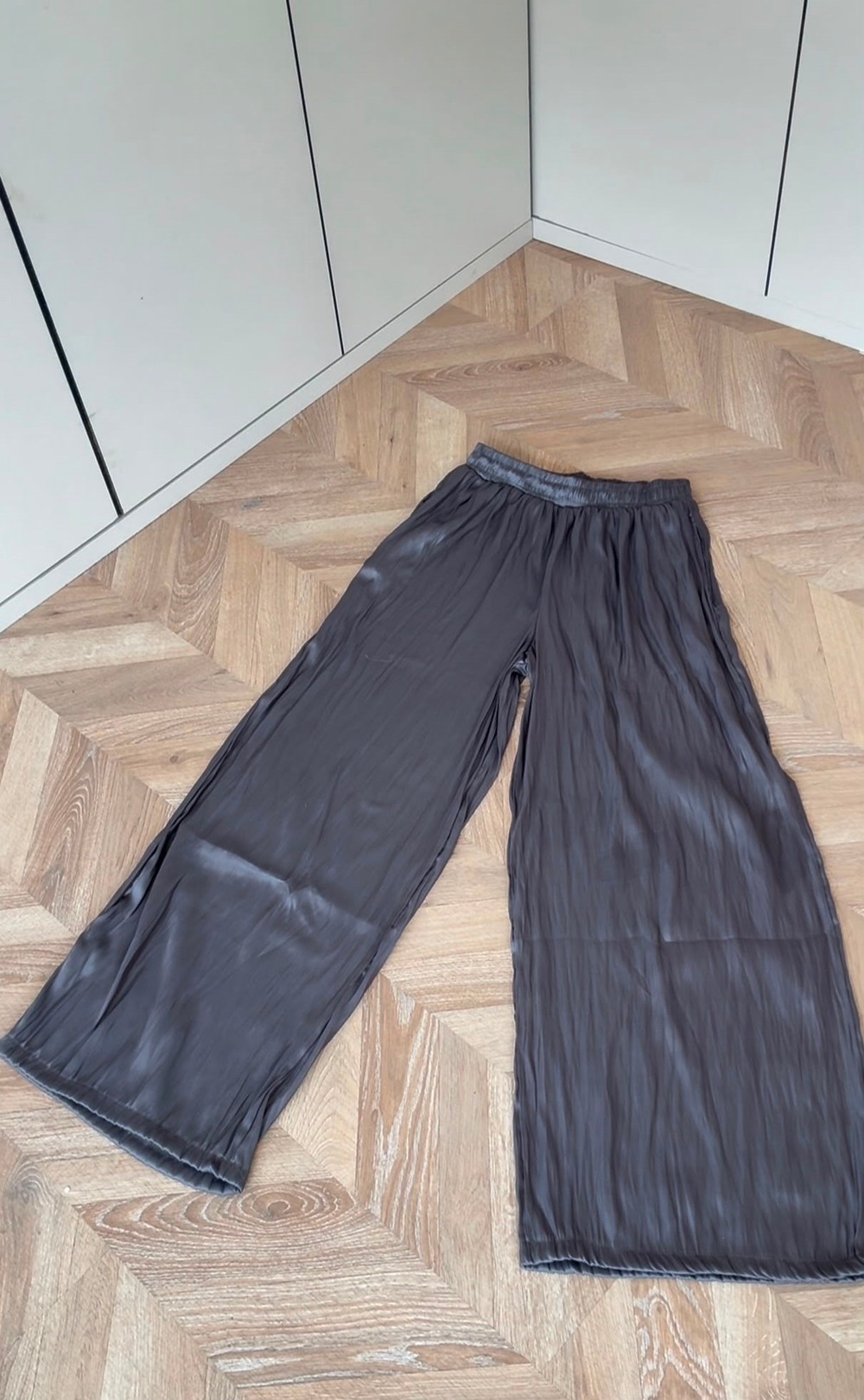 HR-1413H&R ButikKırışık Muadil Pantolon Antrasit