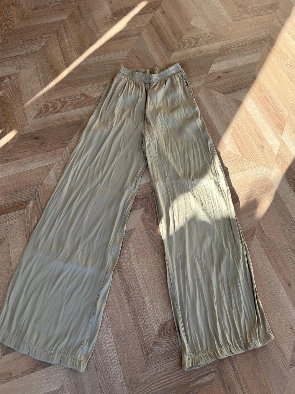 HR-1413H&R ButikKırışık Muadil Pantolon Bej