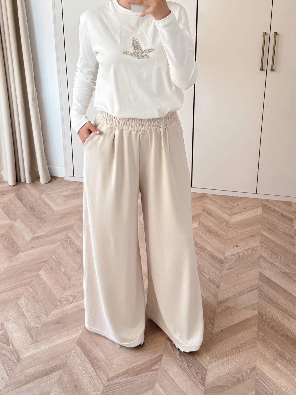 HR-0873H&R ButikMB - Bol oysh Pantolon Bej