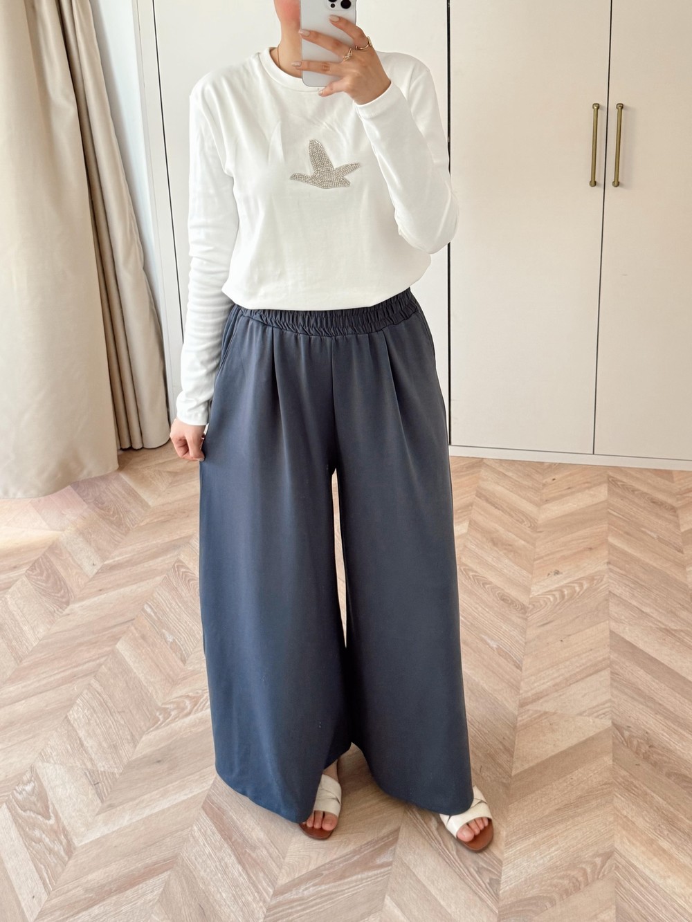 HR-0877H&R ButikMB - Bol oysh Pantolon Gri