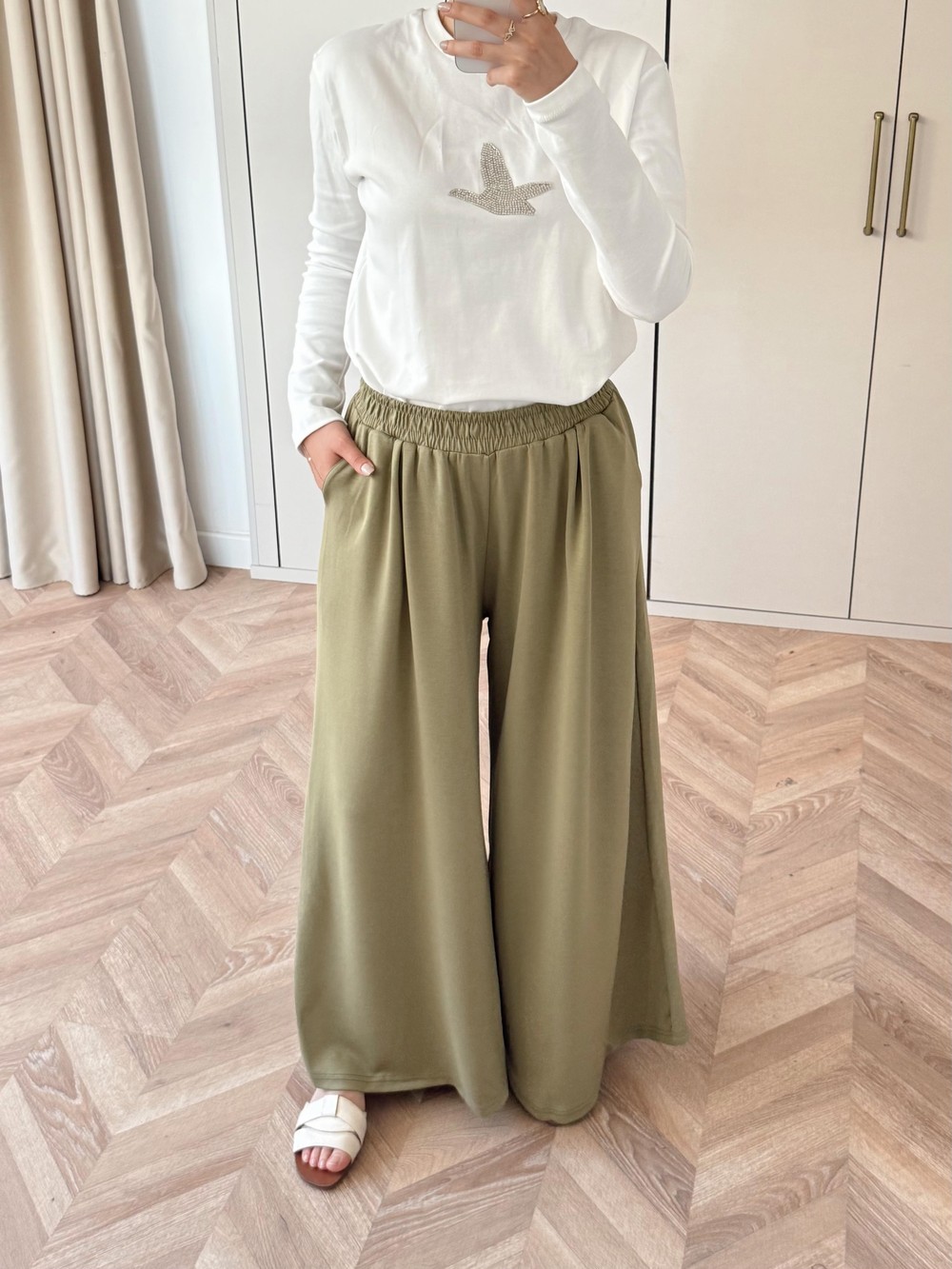HR-0875H&R ButikMB - Bol oysh Pantolon Haki