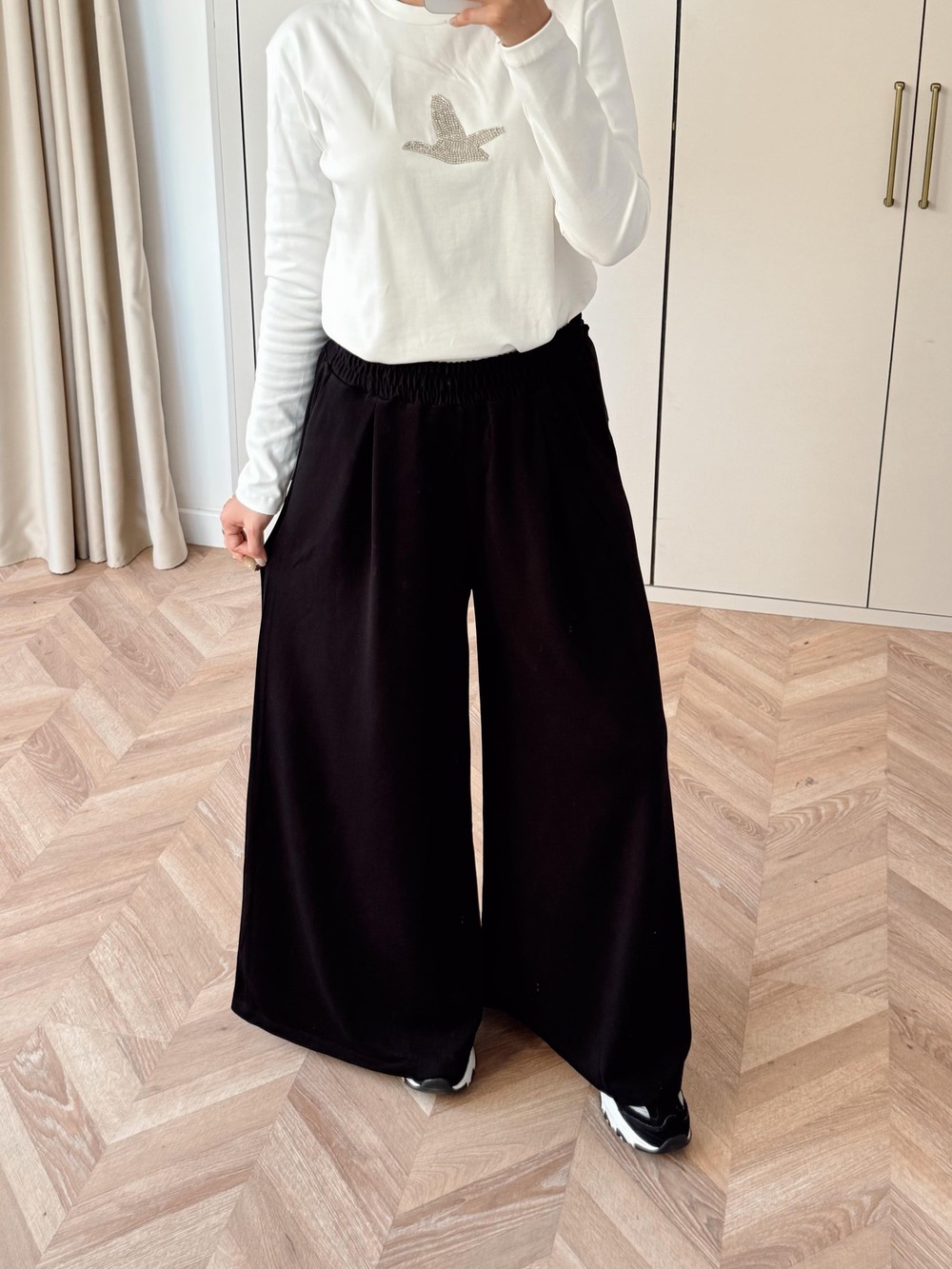 HR-0874H&R ButikMB - Bol oysh Pantolon Siyah