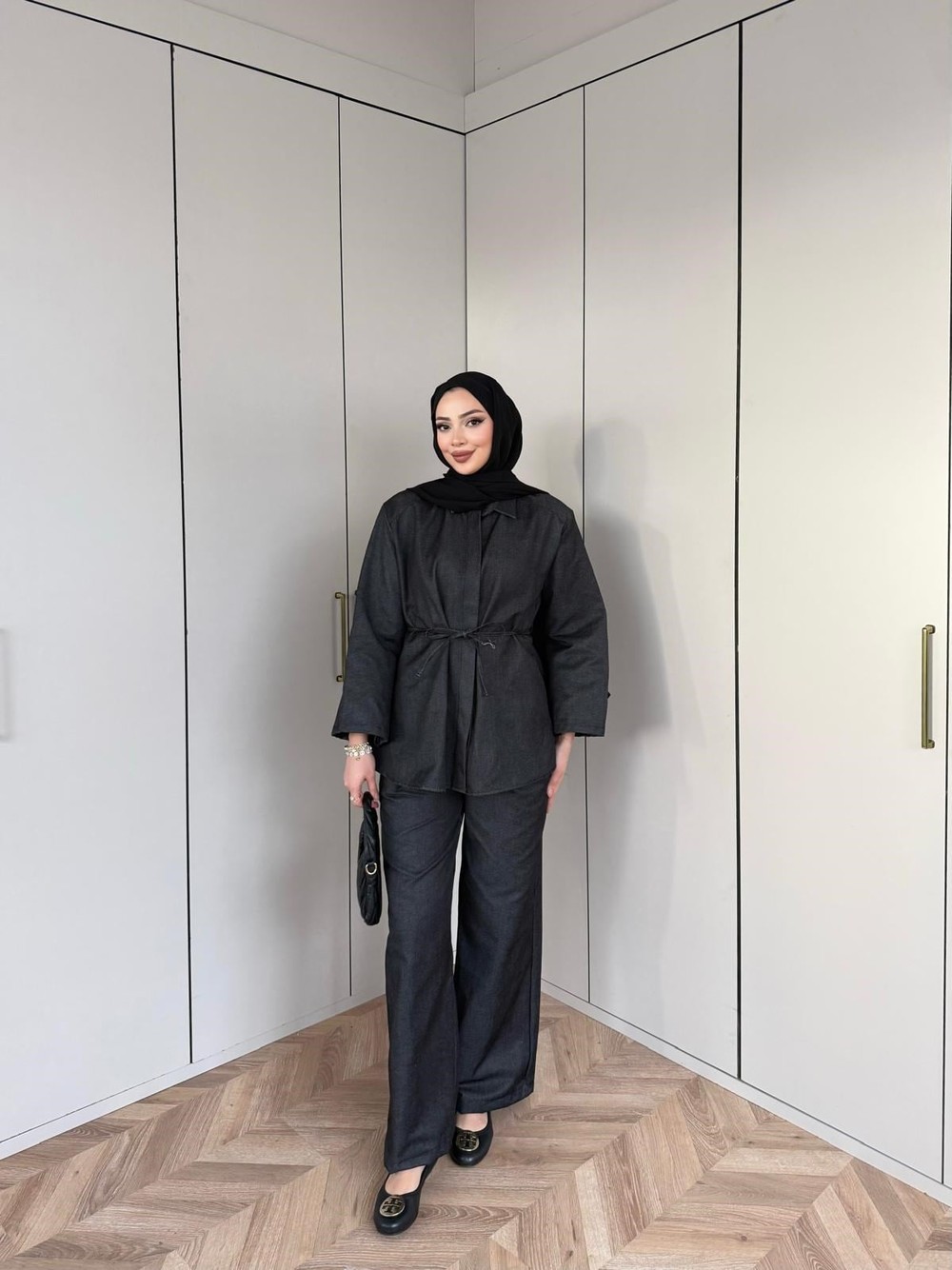 HR-125H&R ButikBet-Eşil Kot Takım Siyah