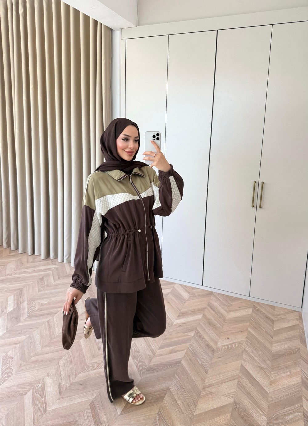 HR-1146H&R ButikCho - Kayla Takım Kahve
