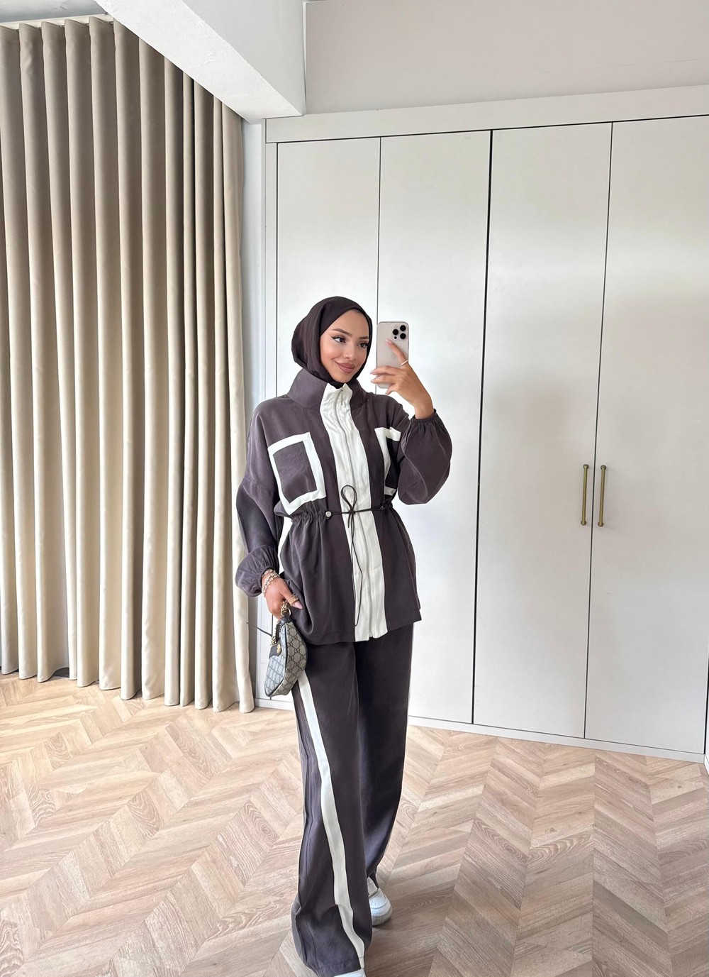 HR-2898H&R ButikCho- Selan Modal Takım Kahve