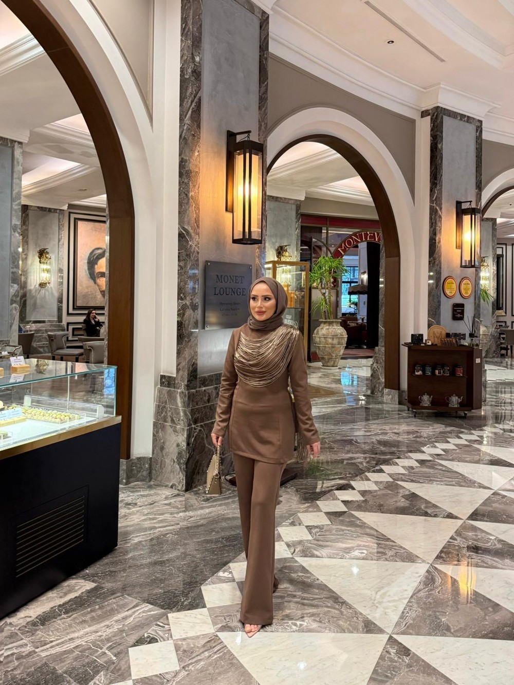 TAKM-2240H&R ButikFuş-Leydi Takım Kahve