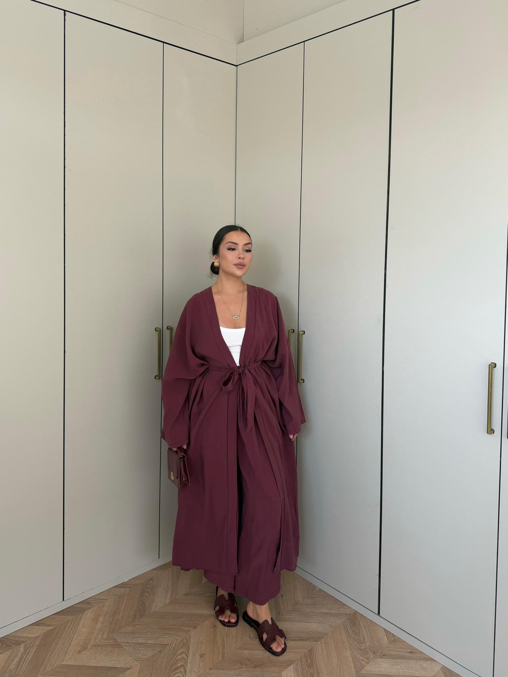 HR-2720H&R ButikHap - Jowa Kimonolu Takım Bordo