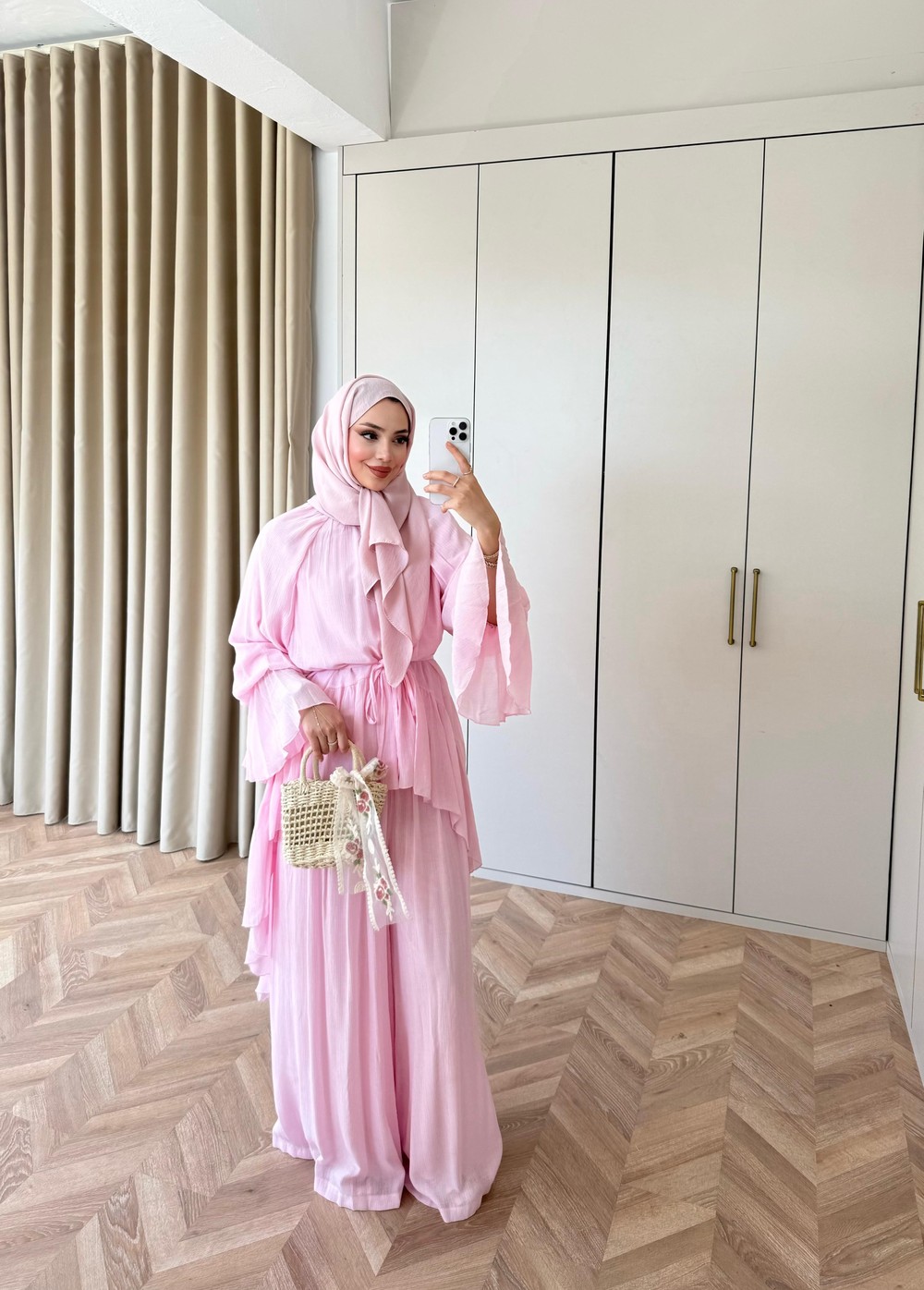 HR-1027H&R ButikHew- Lika Takım Pembe
