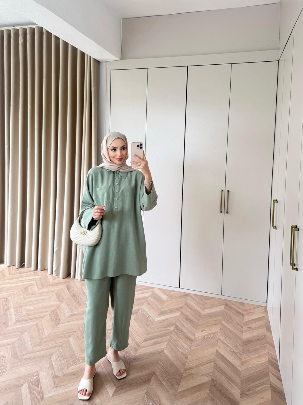 HR-0678H&R ButikMB - Hace Keten Takım Haki