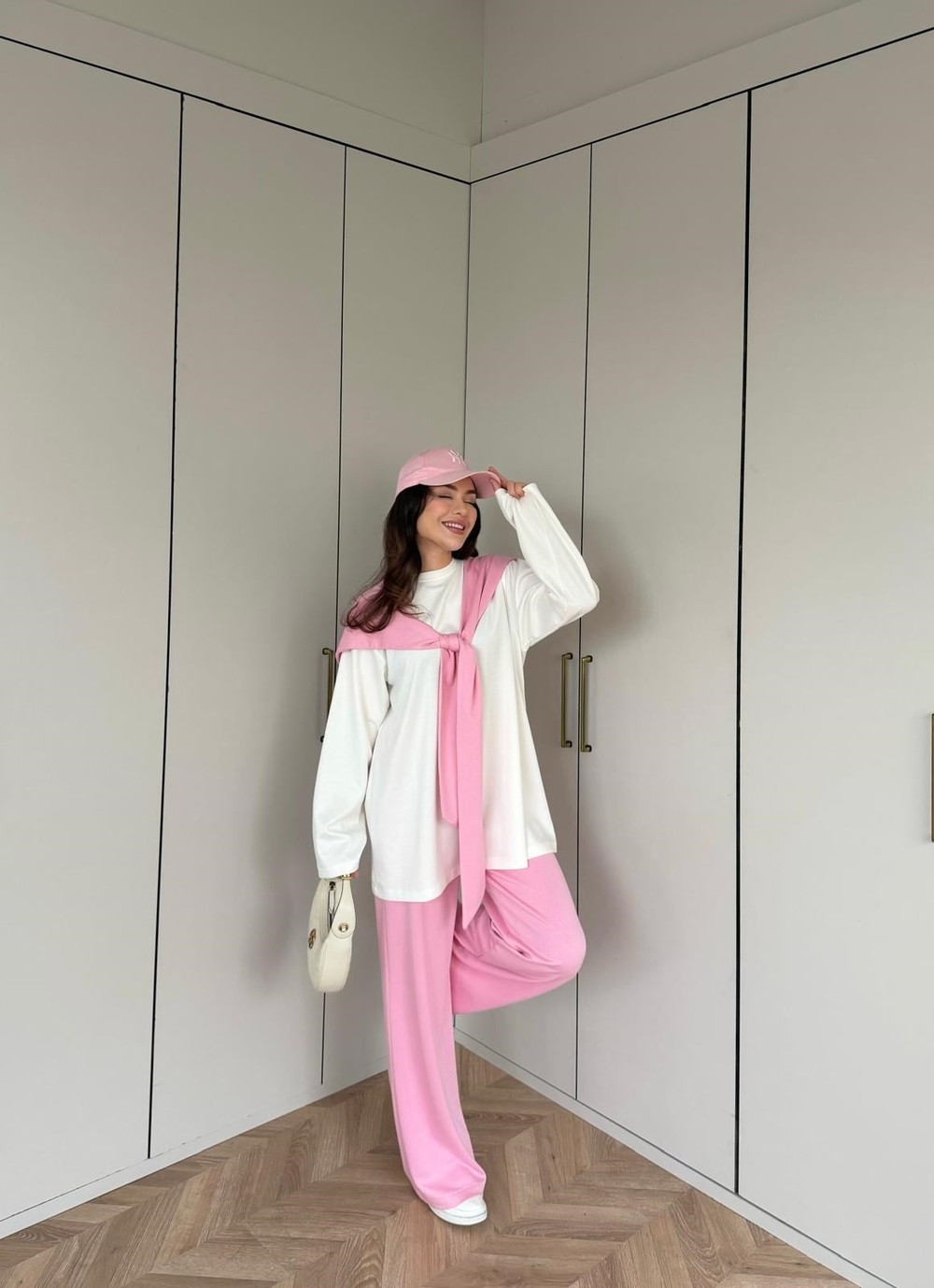 HR-0471H&R ButikPW- Nisal Atkılı Oysh Takım Pembe