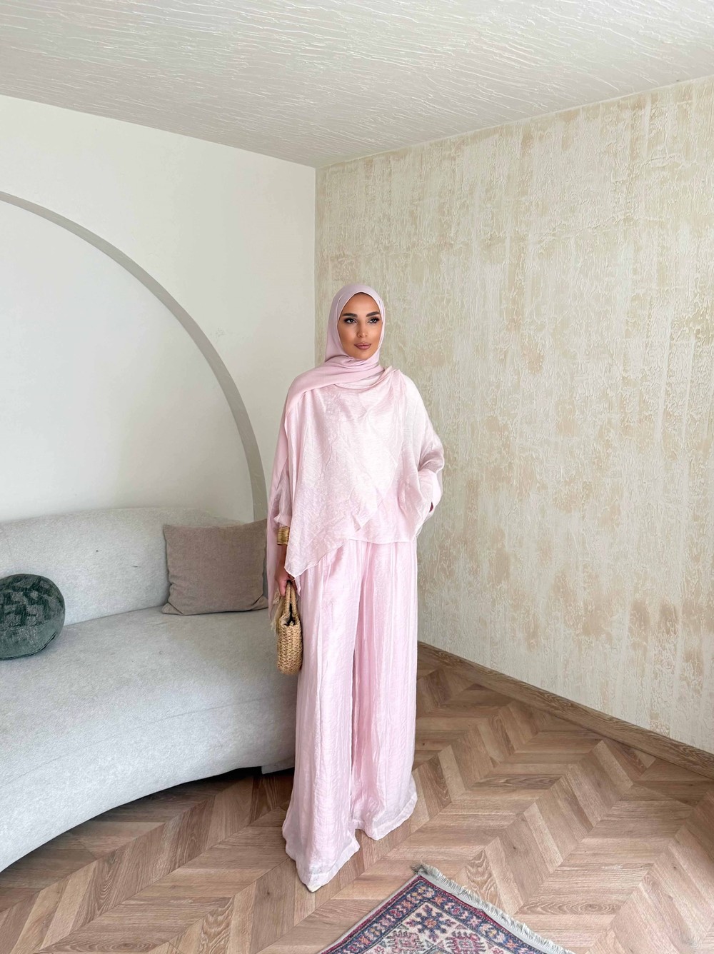 HR-0831H&R ButikQas- Kewa Pantolunlu Takım Pembe