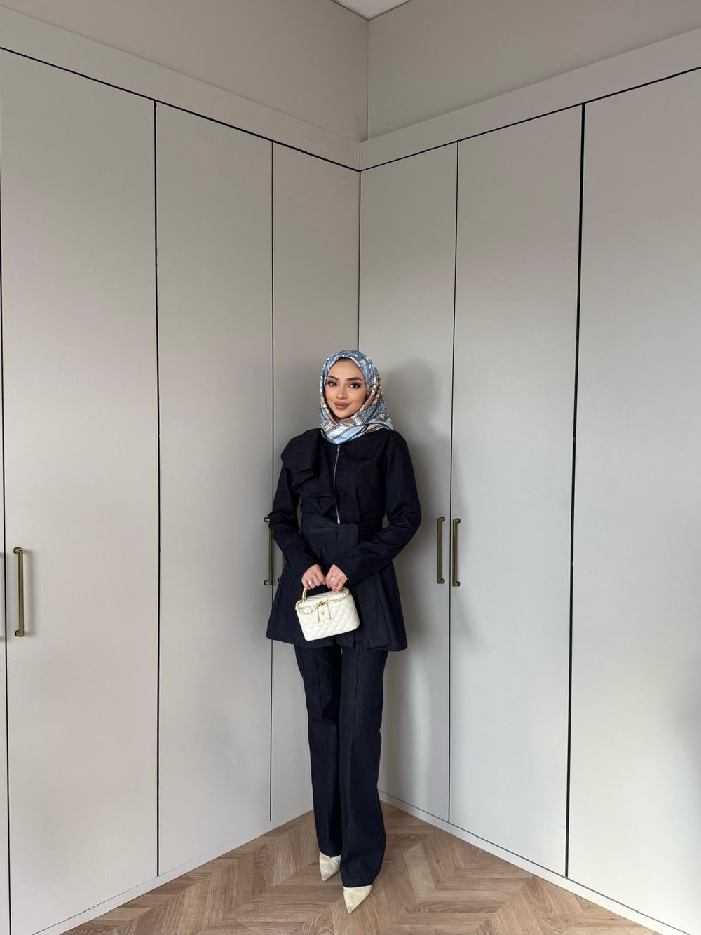 HR-1160H&R ButikSov- Ön Fermuarlı Kot Takım Lacivert