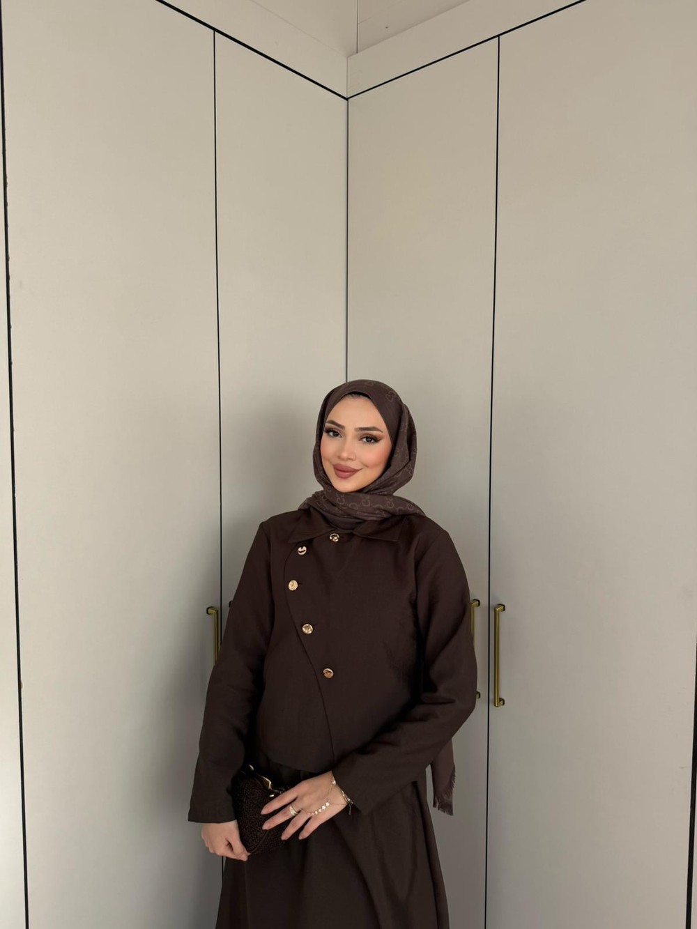 TAKM-2232H&R ButikTB-Melina Takım Kahve