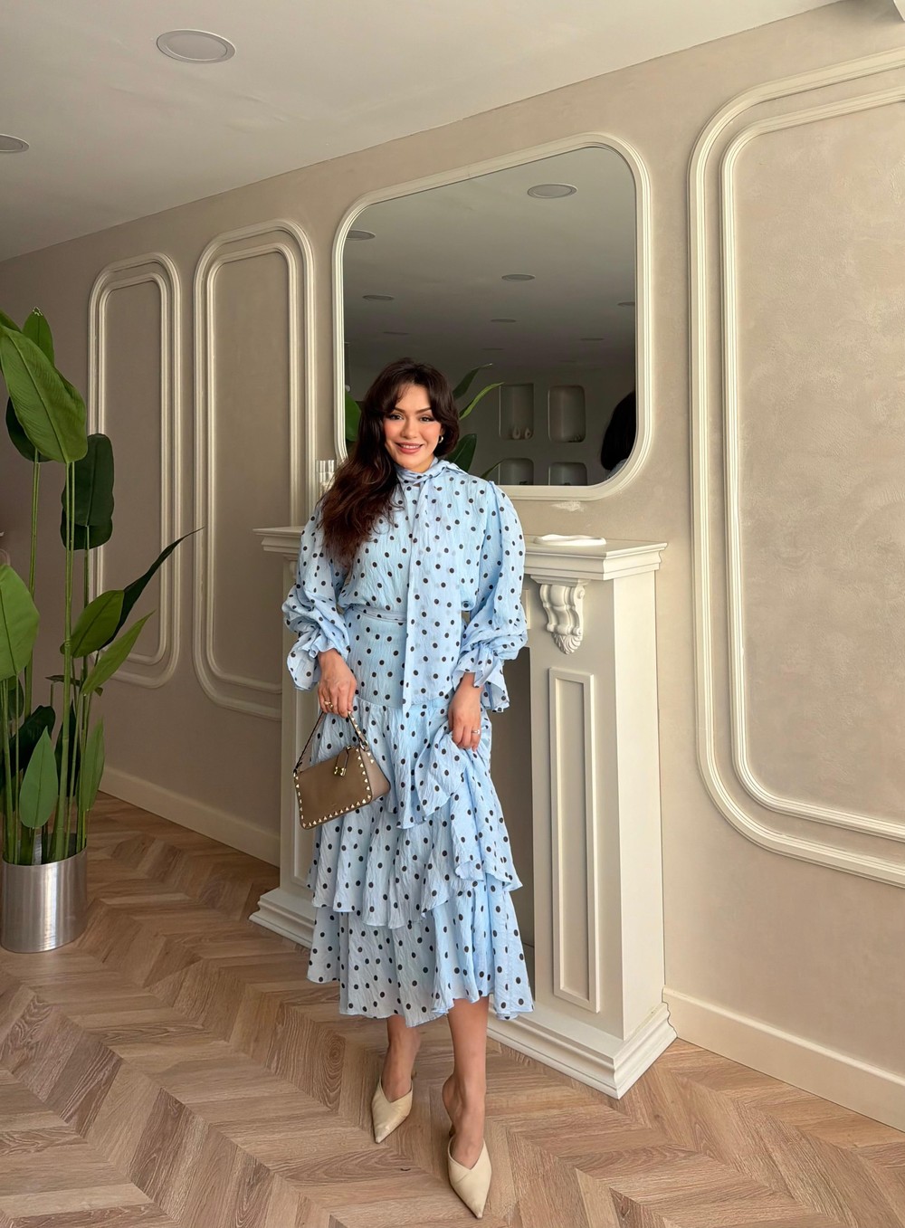 HR-1349H&R ButikTB-Qüla Ponponlu Şifon Takım Bebe Mavi
