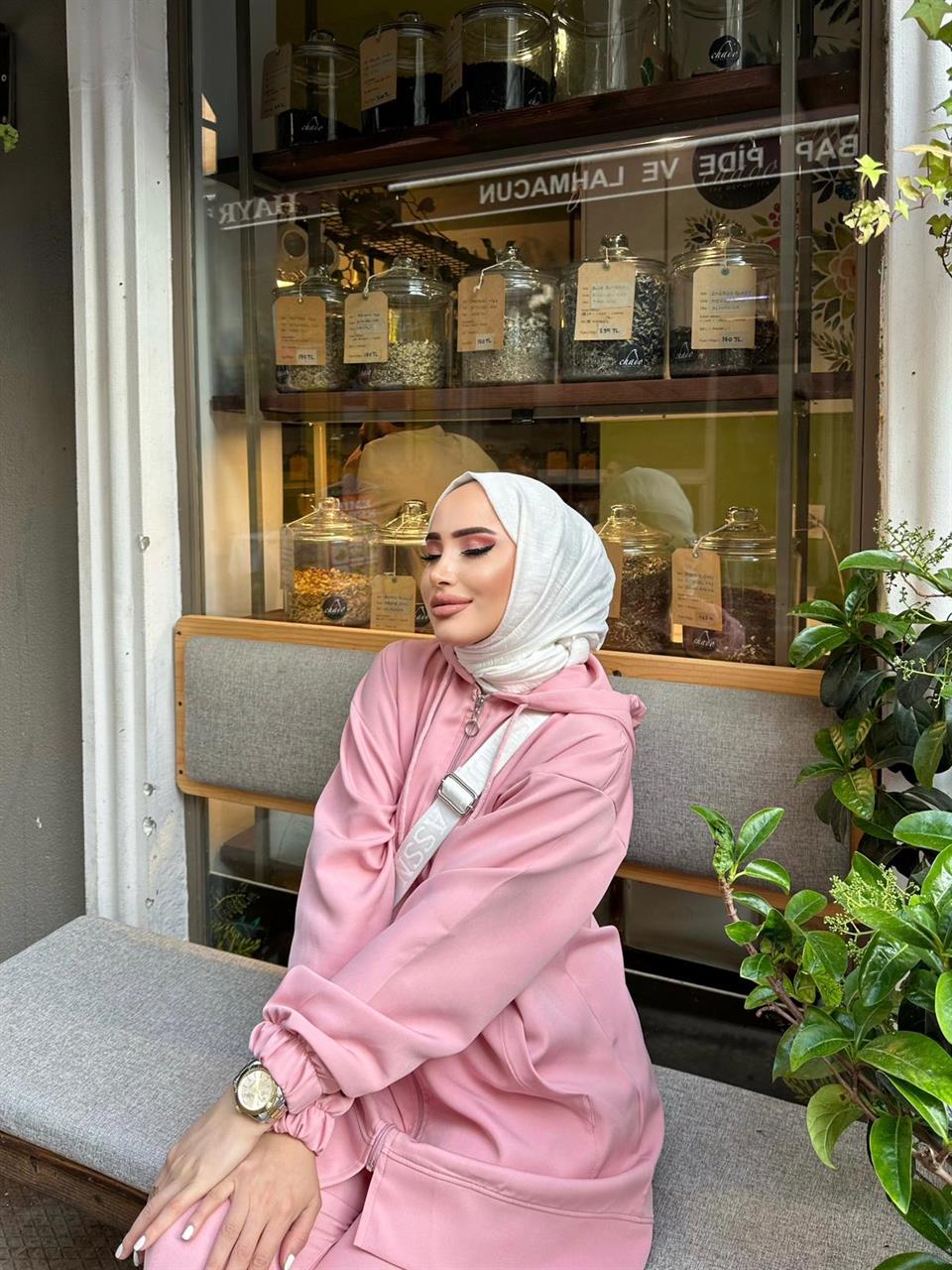 TAKM-685H&R ButikUra Krep Takım Pudra