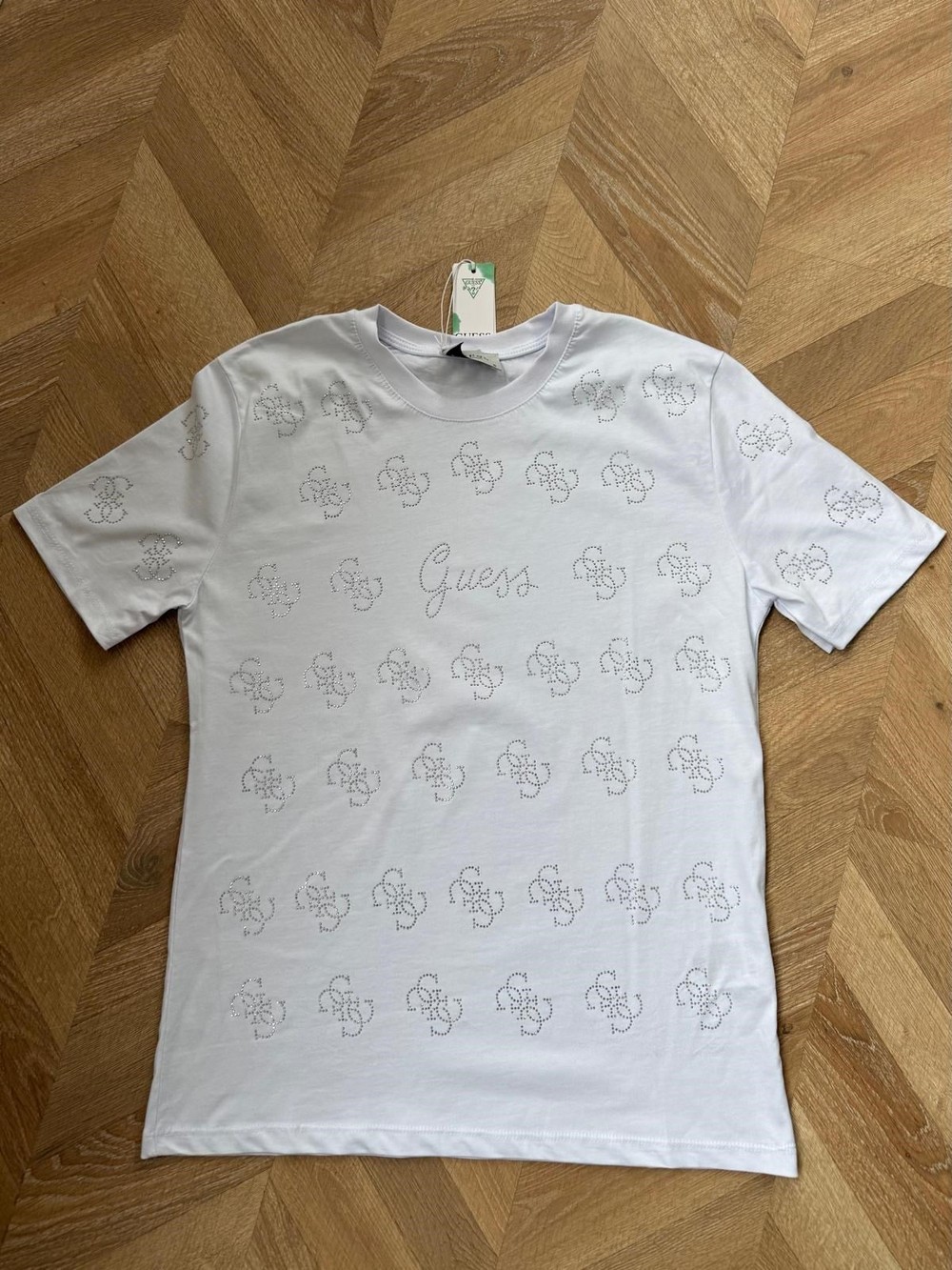 HR-0197H&R ButikHer Yeri Taş Muadil Tişört Beyaz