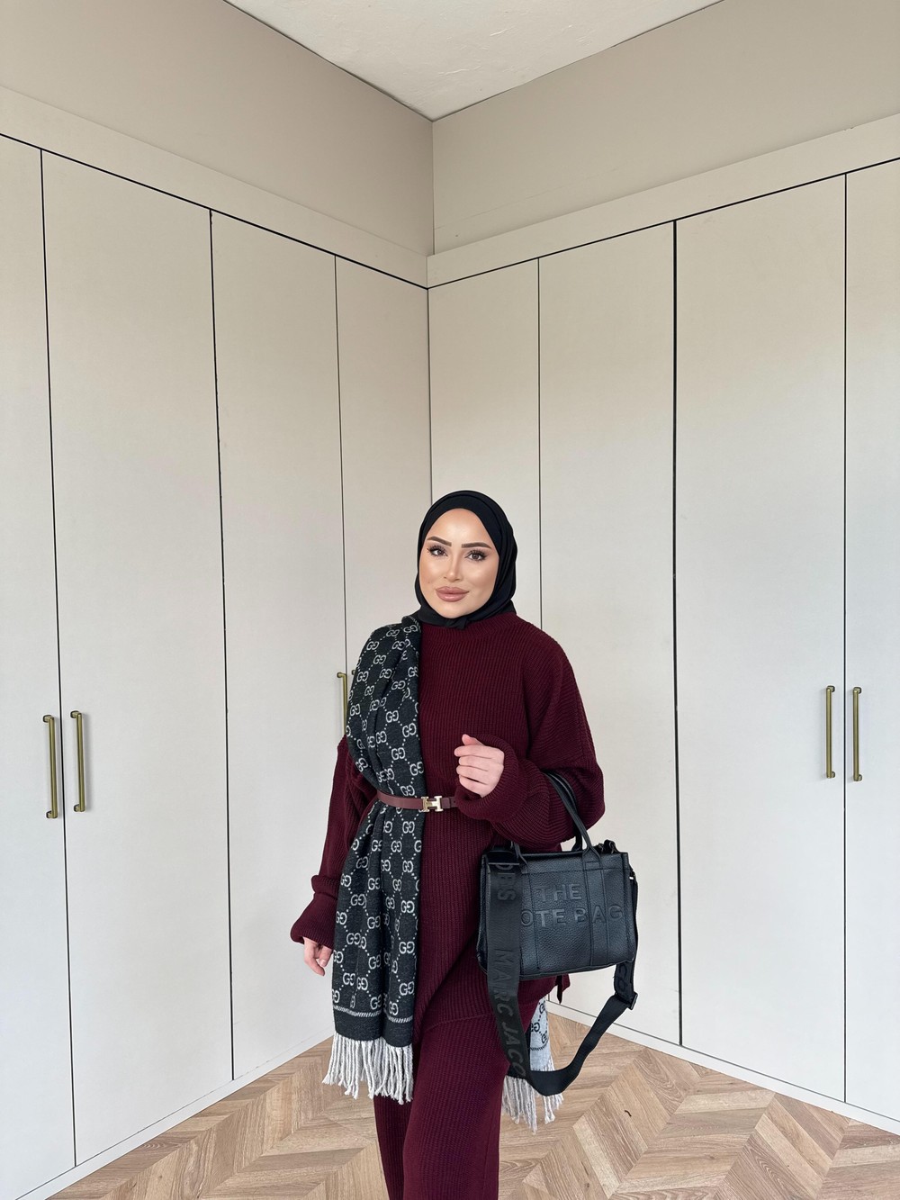 TTKM-012H&R ButikPan-Umaz Triko Takım Bordo