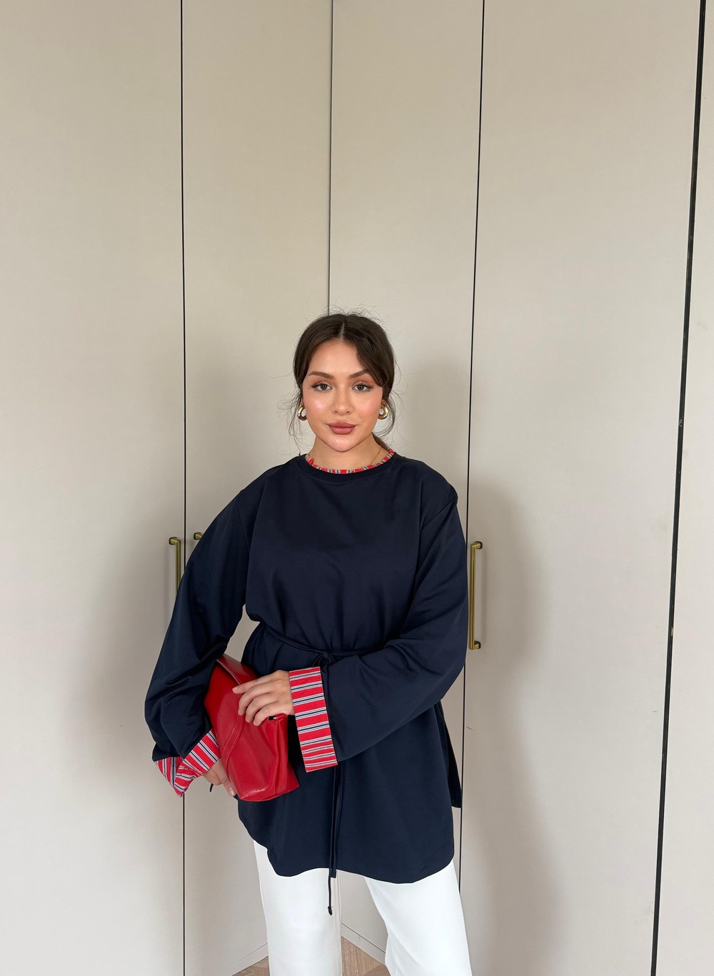 HR-3110H&R ButikEk - Sale Tunik Lacivert