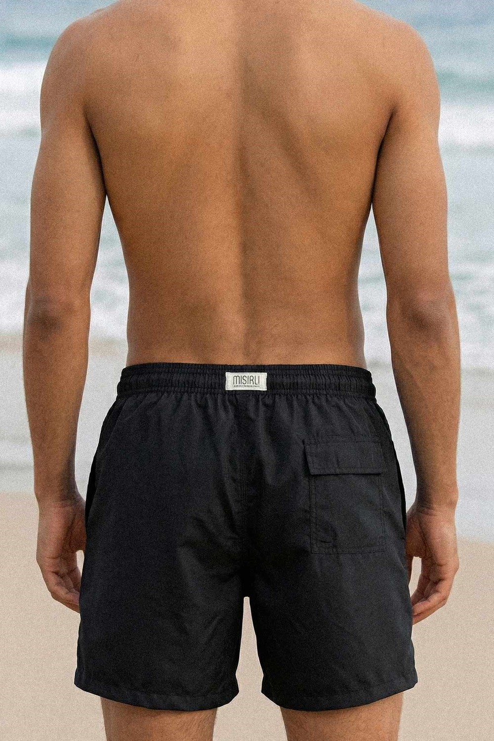 Mısırlı Basıc Deniz Şort Siyah