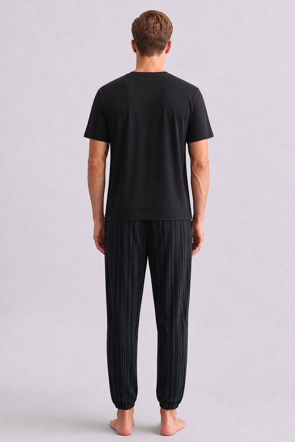 Mısırlı Erkek Bambu Jogger Pantolon Siyah