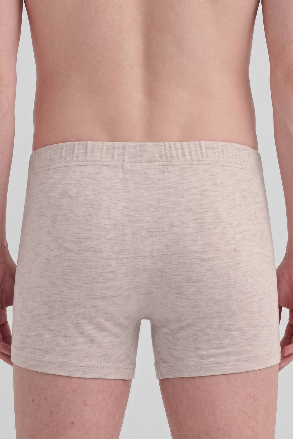 Mısırlı Erkek Gümüş Kısa Boxer Gri Melanj