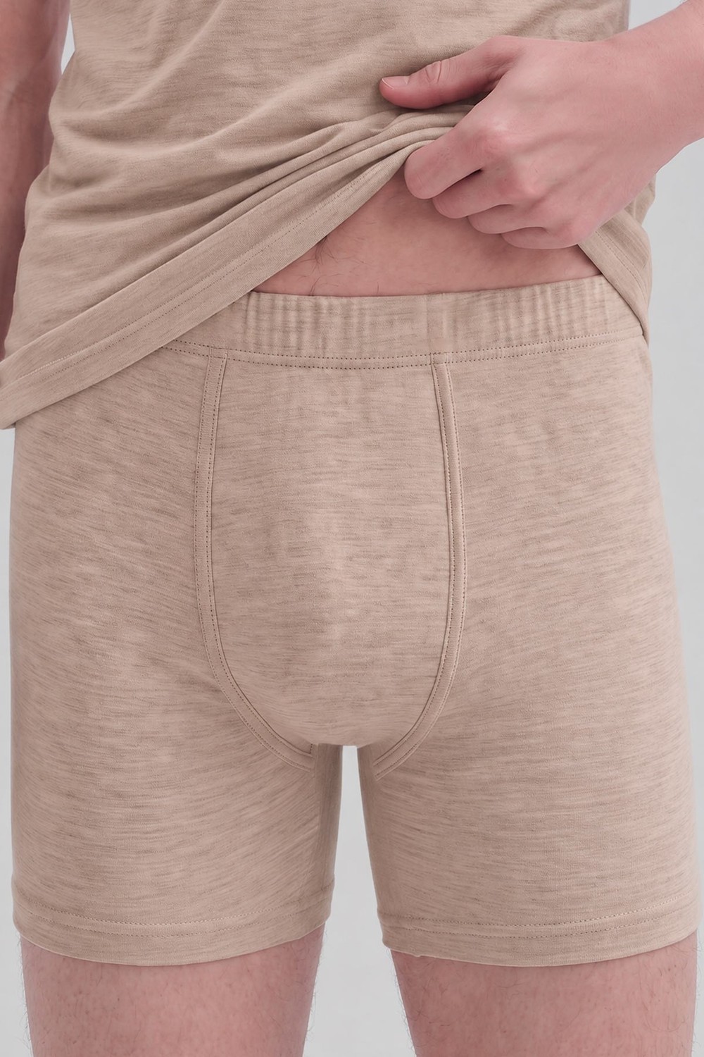 Mısırlı Erkek Gümüş Uzun Boxer Ten