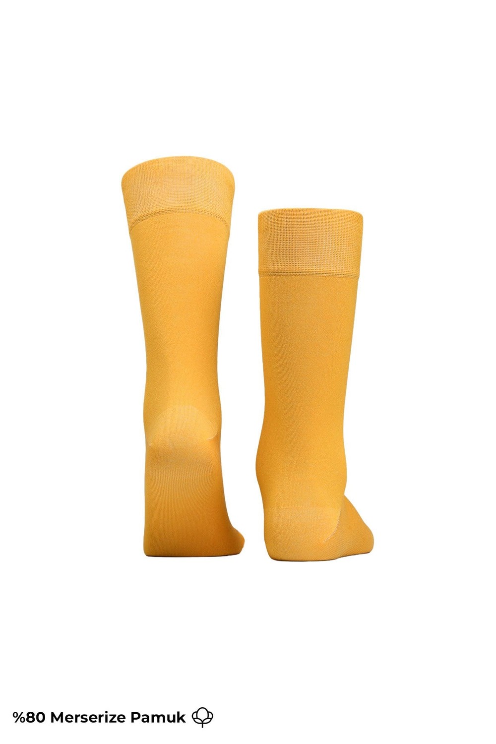 Mısırlı Erkek Merserize Ergonomik Soket Çorap Likralı Hardal