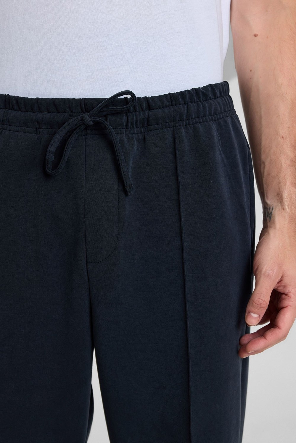 Mısırlı Erkek Modal Dökümlü Pantolon Siyah