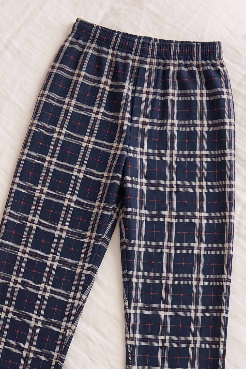 Mısırlı Erkek Pamuk Ekoseli Alt Pijama Saks