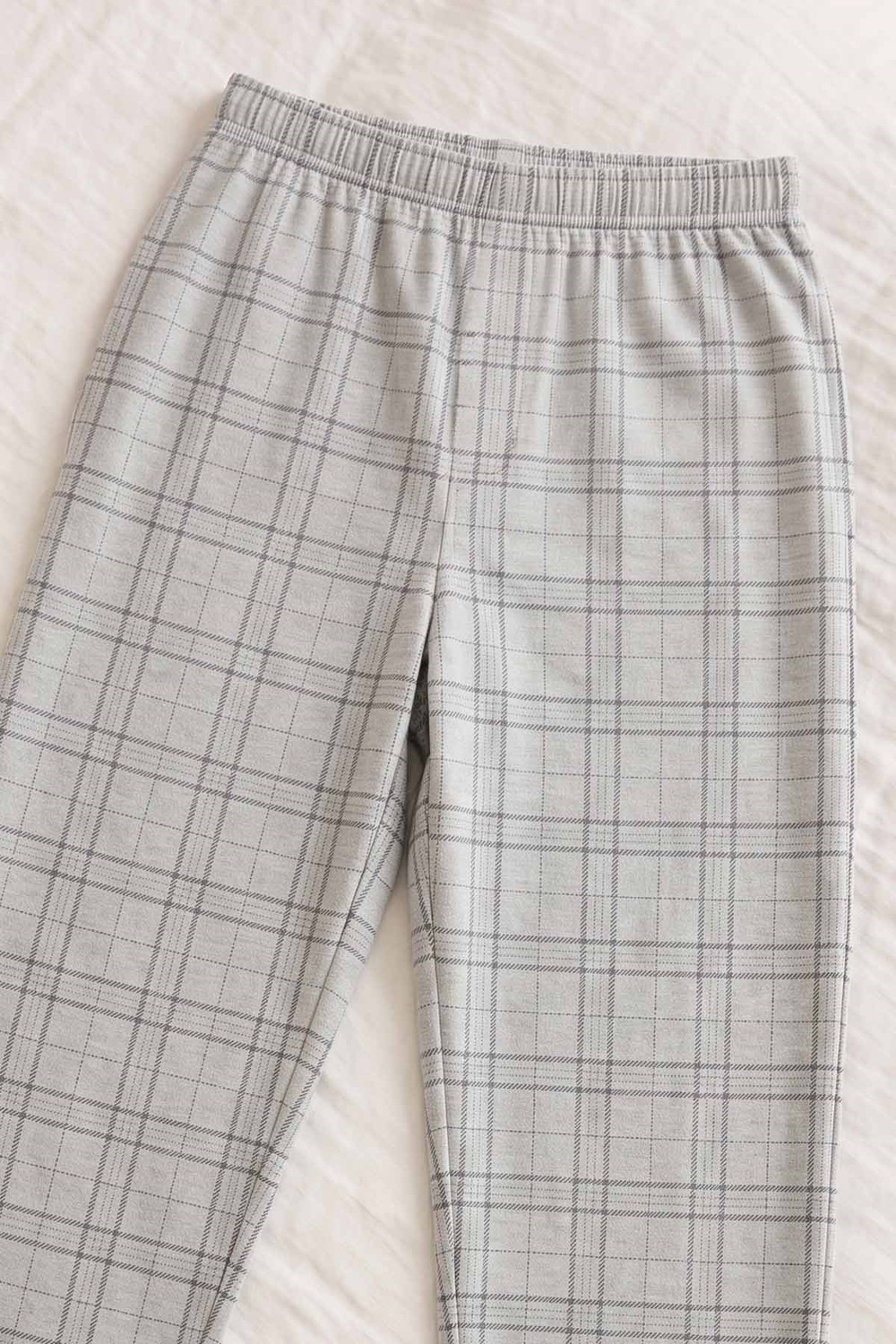 Mısırlı Erkek Pamuk Ekoseli Alt Pijama Gri