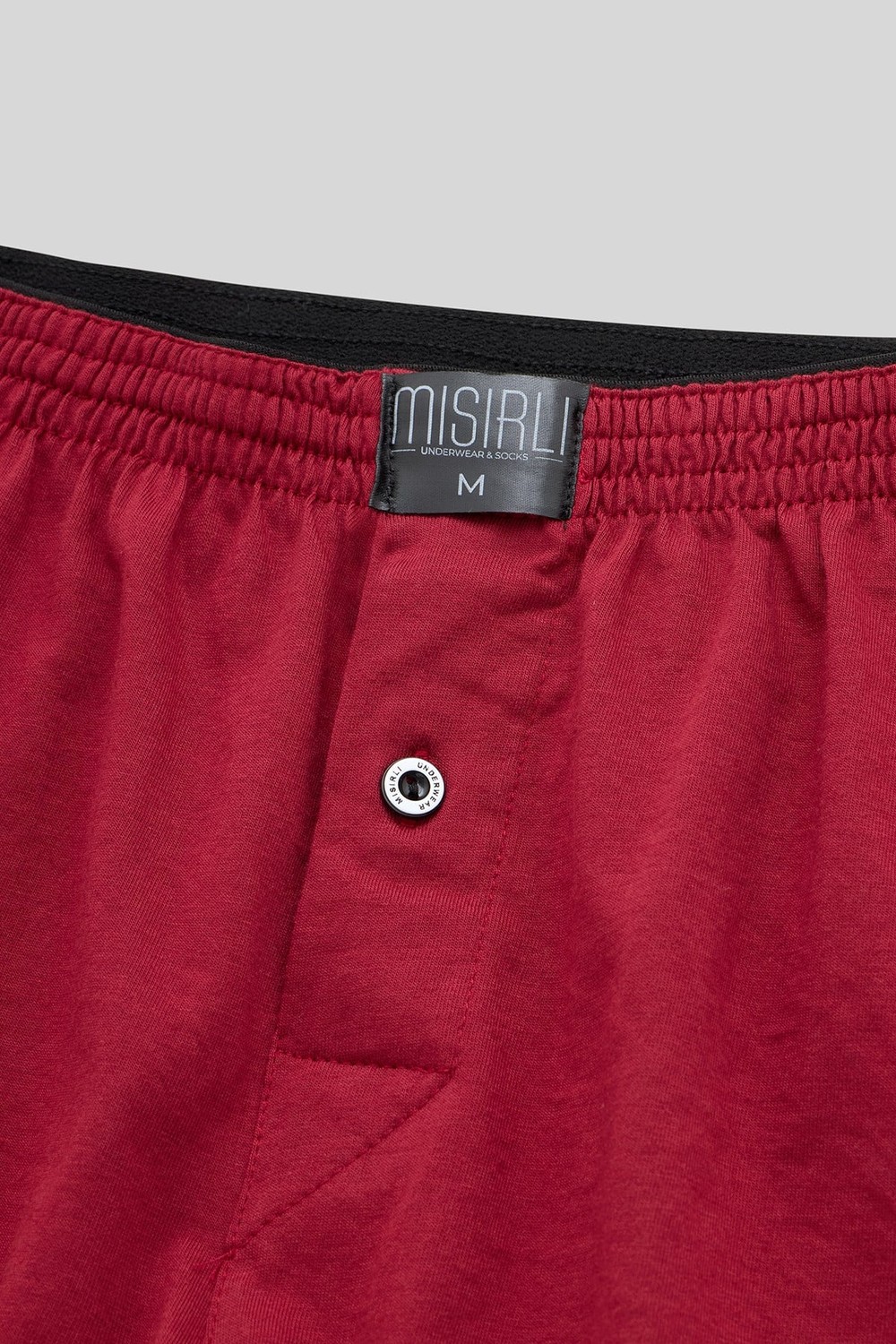 Mısırlı Erkek Pamuklu Ares Şort  Boxer Bordo