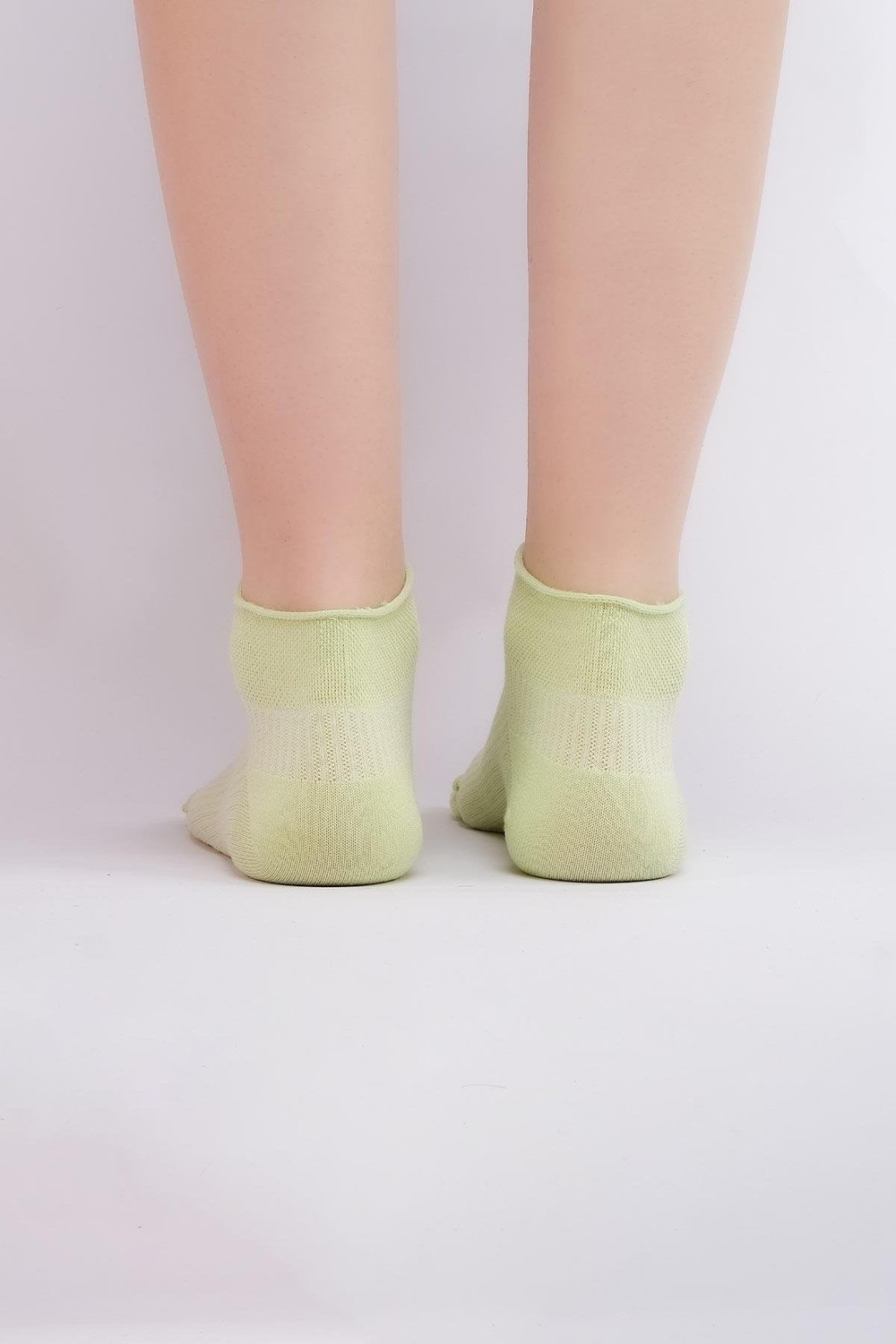 Mısırlı Kadın Bambu Tekli Yazlık Sneaker Çorap Yeşil