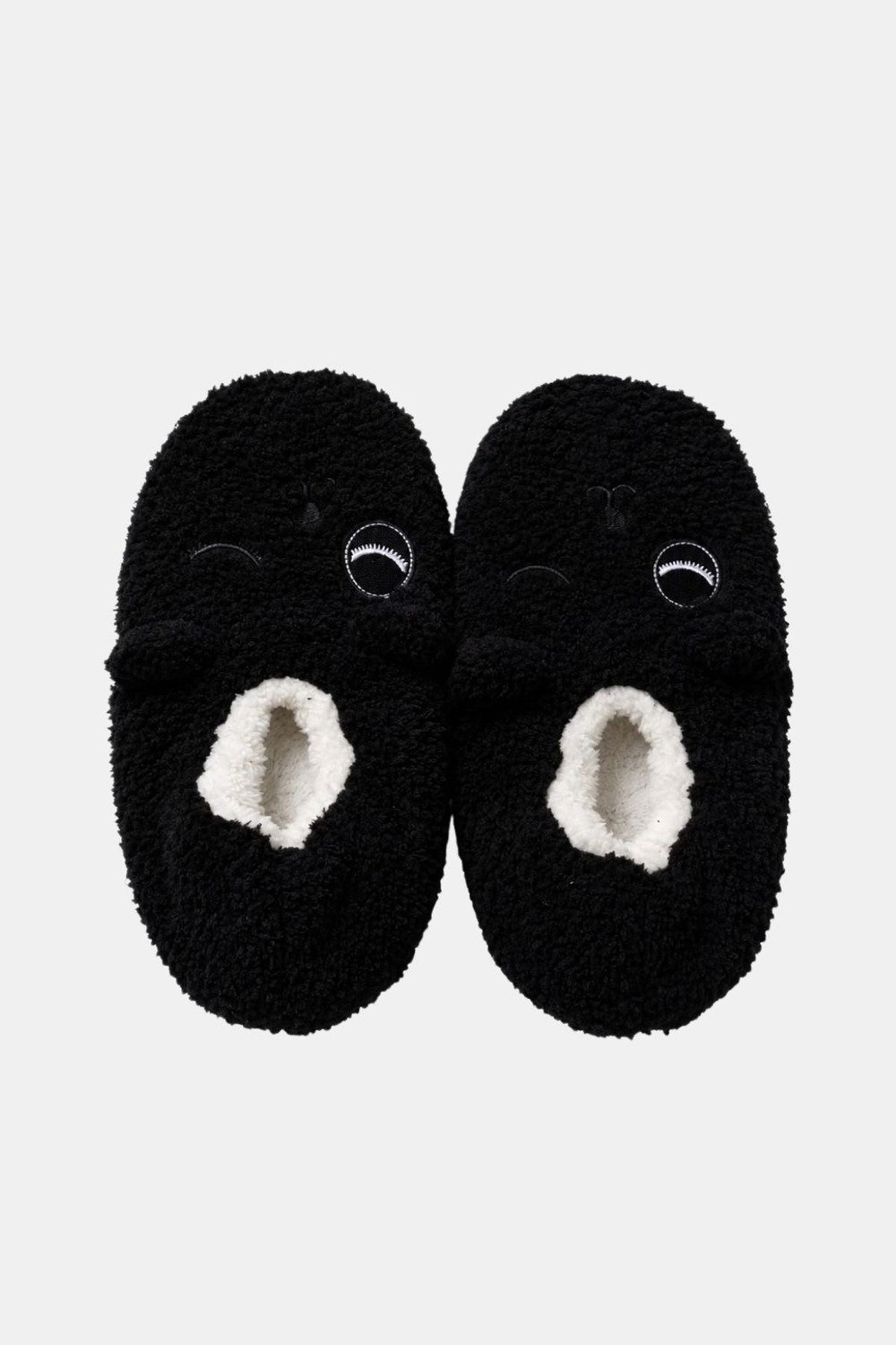 Mısırlı Panda Figürlü Panduf Siyah