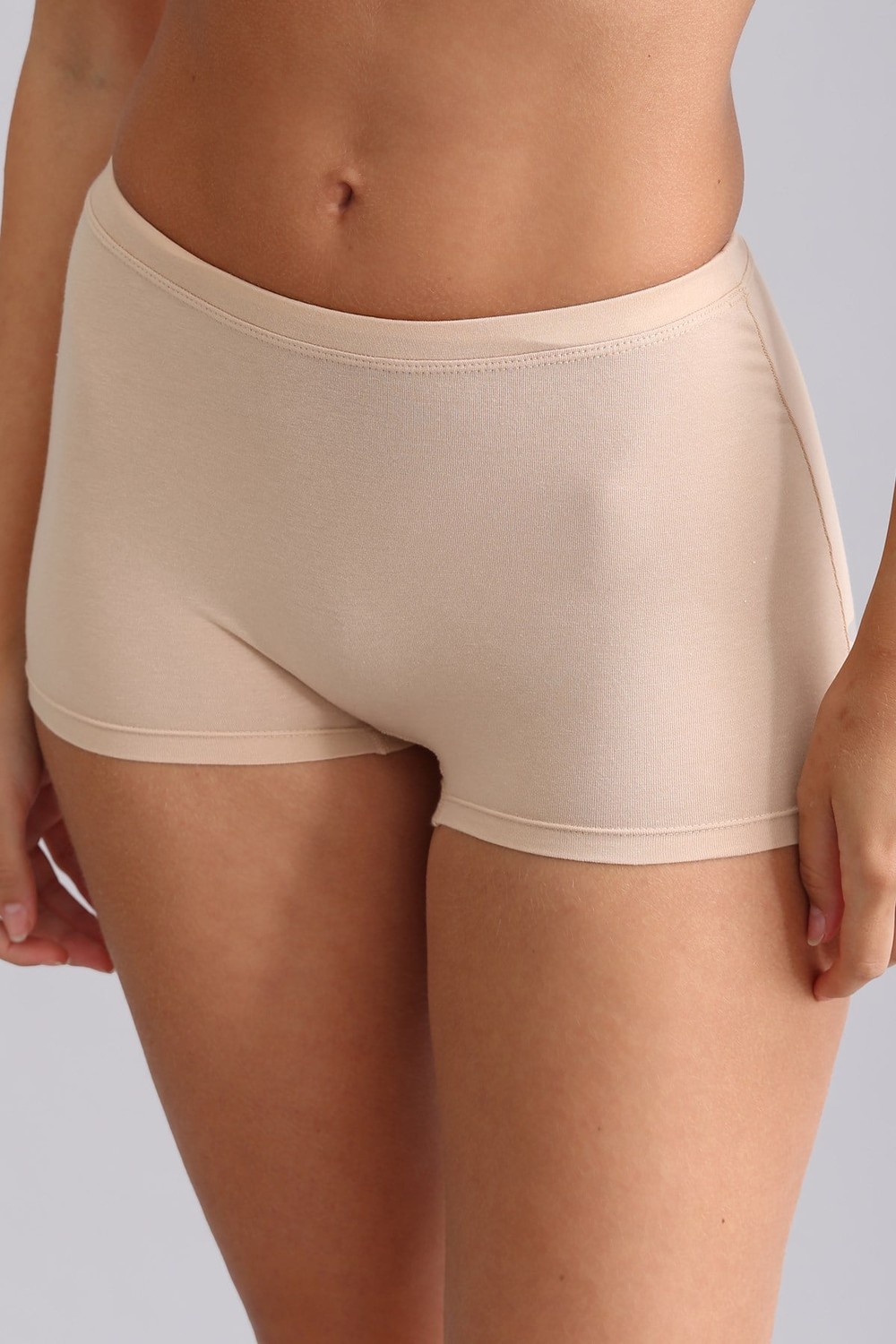 Mısırlı Modal by TENCEL ANNA Boxer Külot Siyah-Ten-Ekru