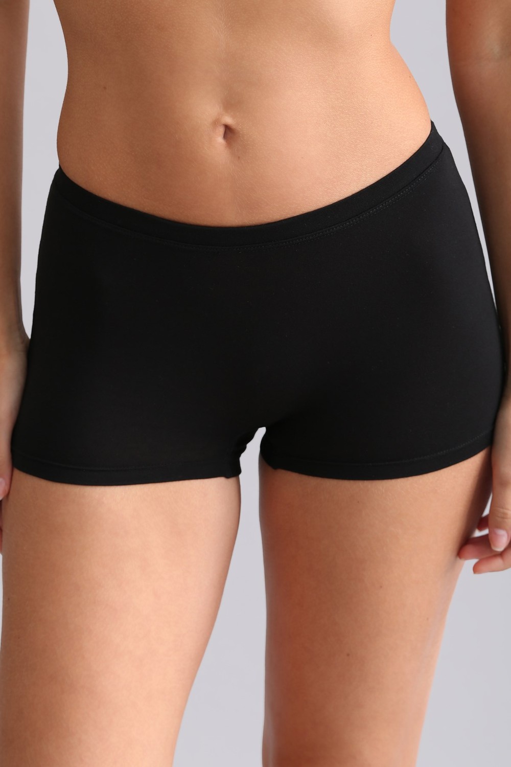 Mısırlı Modal by TENCEL ANNA Boxer Külot Siyah-Ten-Ekru