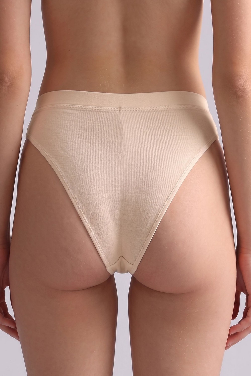 Mısırlı Modal by TENCEL HERA Gizli Lastikli Brazillian 3lü Külot Ten Rengi