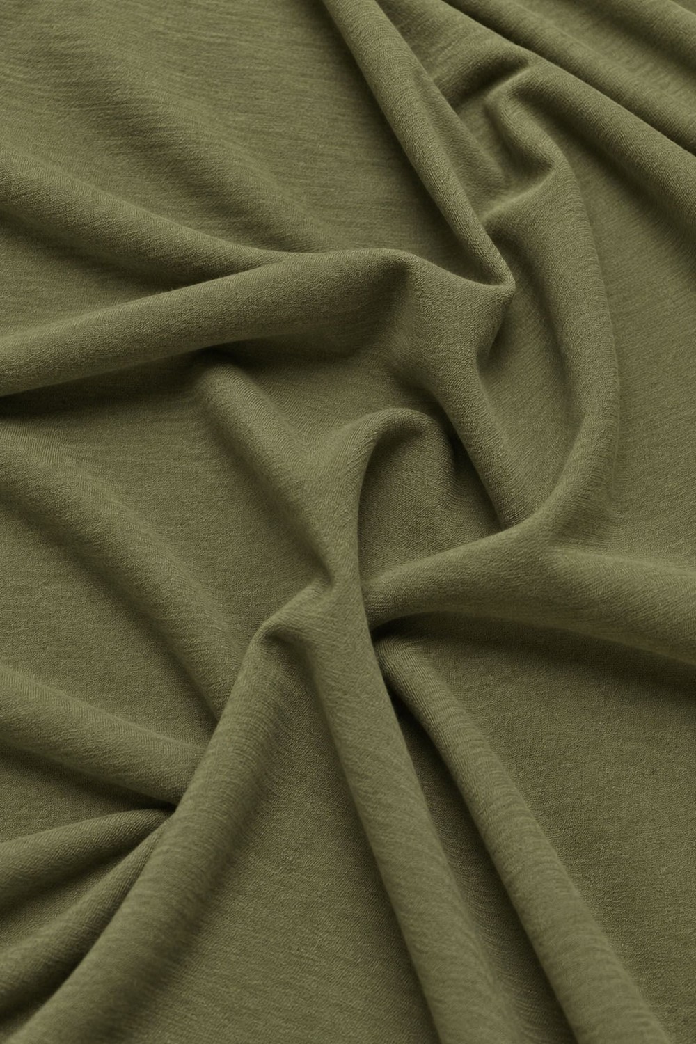 Mısırlı ORGANIC Pamuklu HERCULES Slim Fit Bisiklet Yaka Fanila Haki