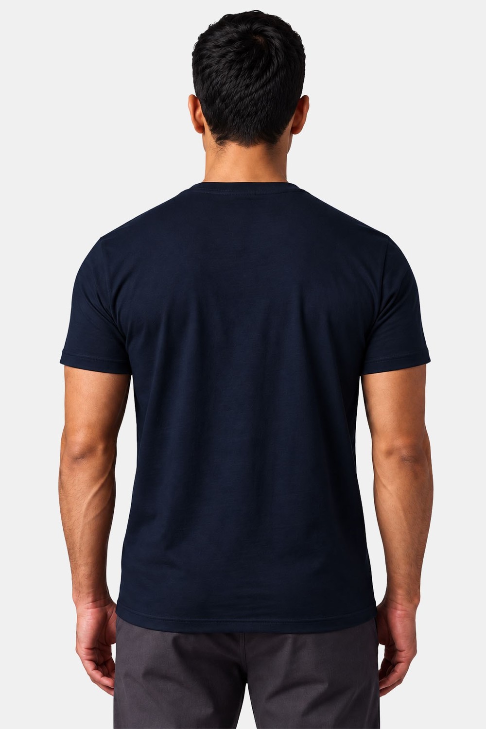 Mısırlı ORGANIC Pamuklu HERCULES Slim Fit Bisiklet Yaka Fanila Lacivert