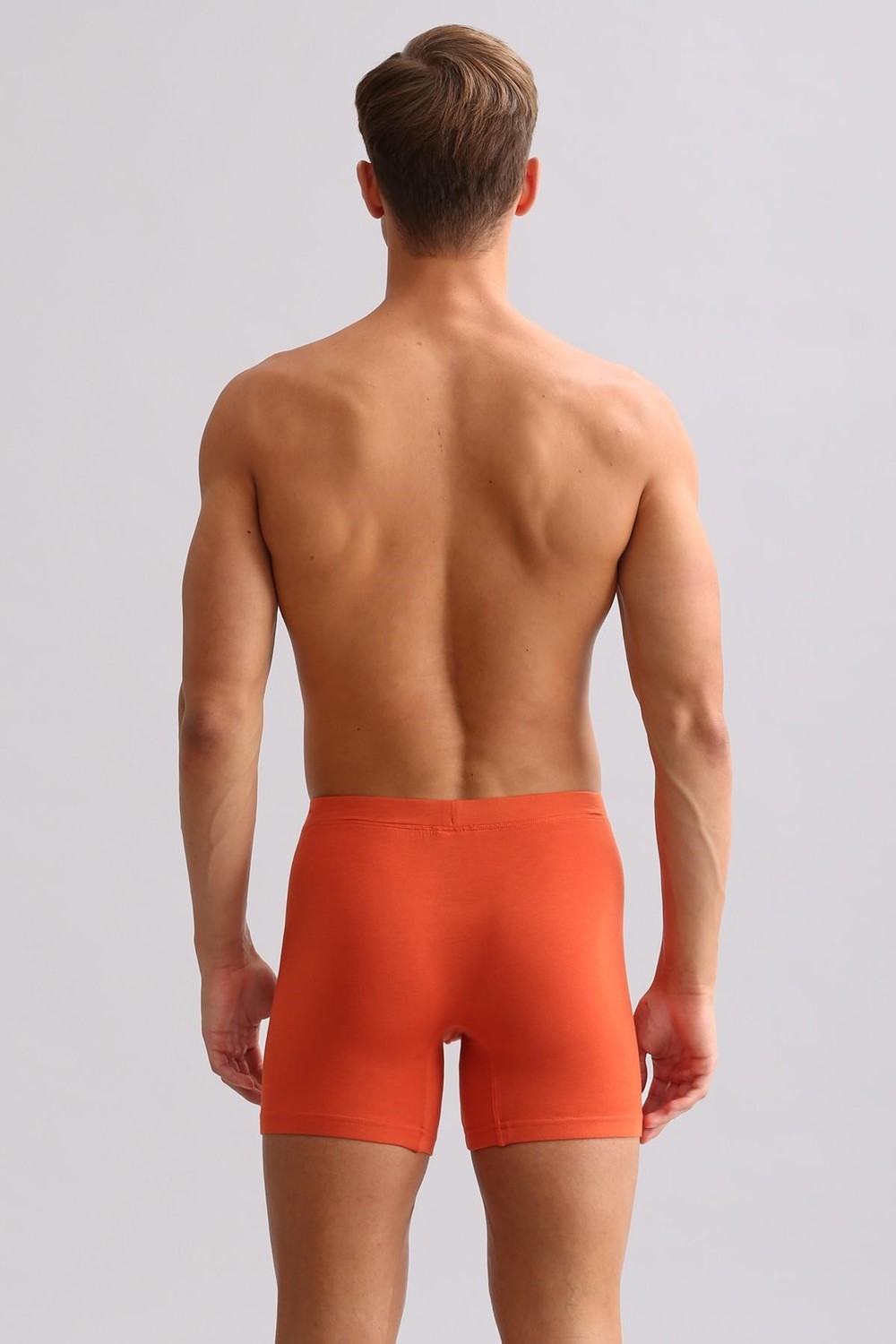 Mısırlı ORGANIC Pamuklu ZEUS LUXURY Regular Fit Metal Armalı Long Boxer Pas Kırmızı