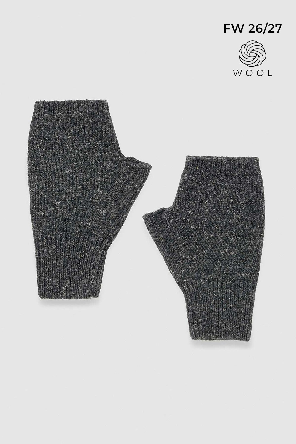 Mısırlı Unisex Yün Eldiven Siyah